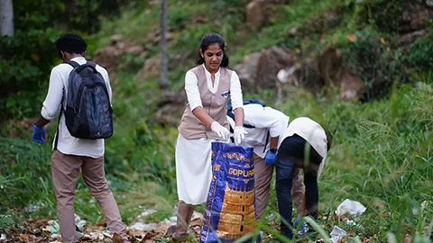 The beach clean-up and awareness campaign held at Kovalam - Image 1