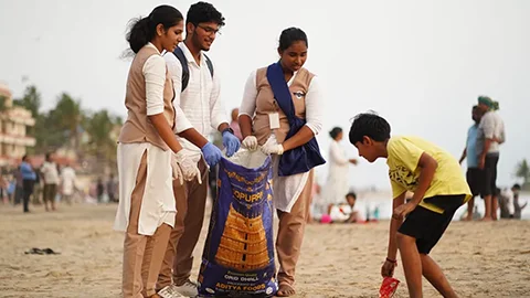 The beach clean-up and awareness campaign held at Kovalam - Image 8