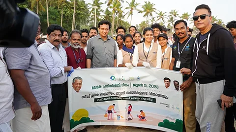 The beach clean-up and awareness campaign held at Kovalam - Image 11
