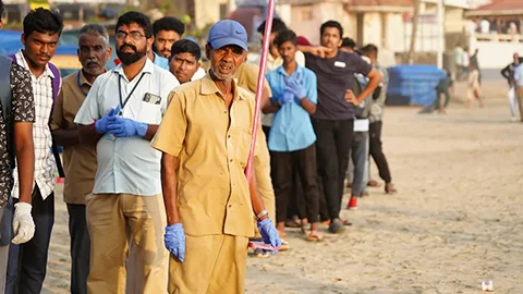 The beach clean-up and awareness campaign held at Kovalam - Image 12